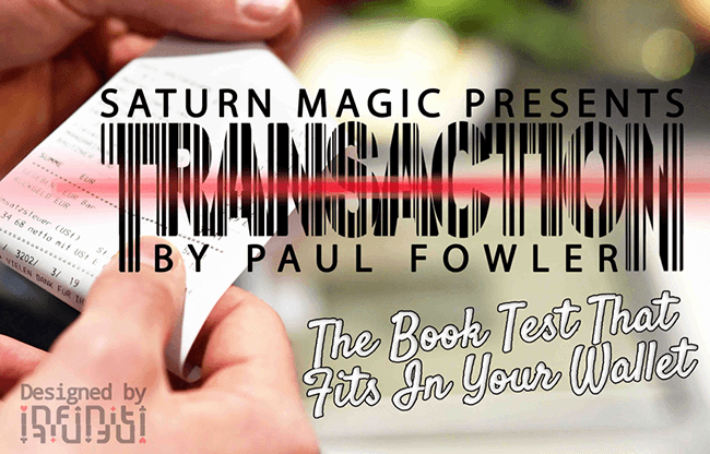 Transaction US (Gimmicks and Online Instructions) by Paul Fowler - Trick