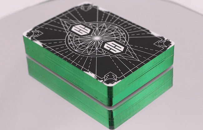 Chris Cards Gilded Green Playing Cards