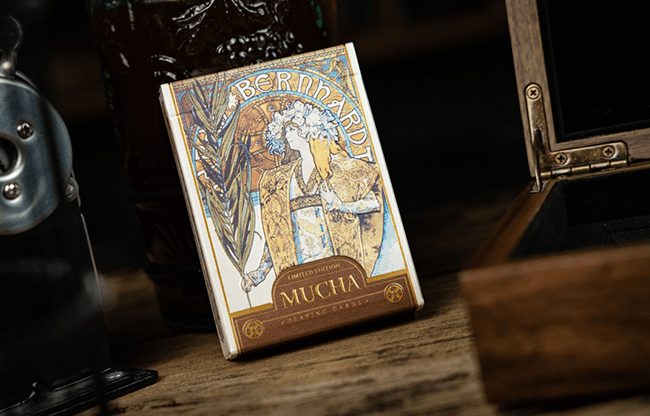 Mucha Gismonda Standard Gold Edition Playing Cards by TCC