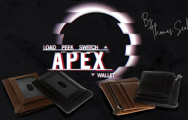 Apex Wallet Brown (Gimmick and Online instructions) by Thomas Sealey - Trick