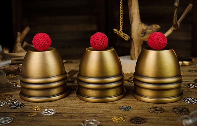 Artistic Combo Cups and Balls (Brass) by TCC - Trick