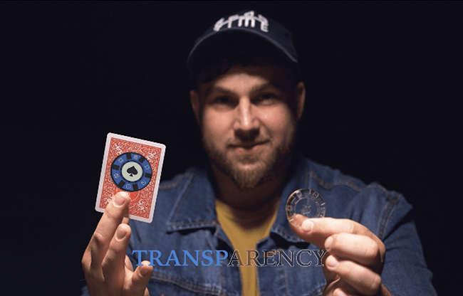 Transparency Blue (Gimmicks and Online Instructions) by Alexis Touchard - Trick