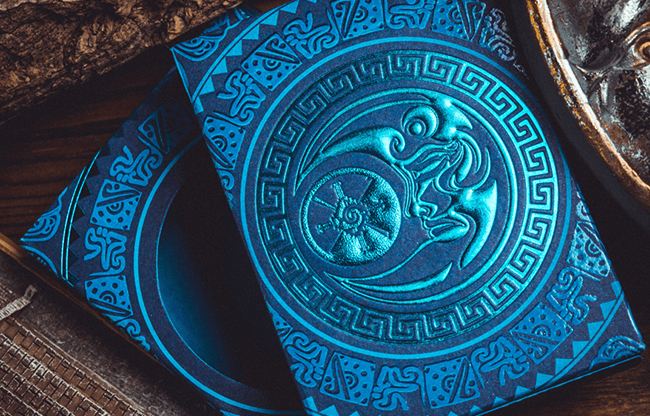 Gilded Maya Moon Playing Cards