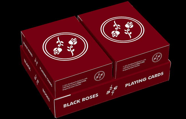 Black Roses Edelrot Mini Playing Cards (Collector's Box)
