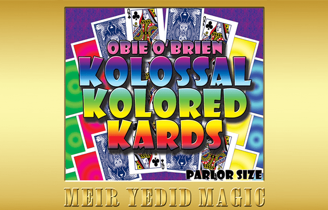 Obie O'Brien Kolossal Kolor Cards Parlor Size (Gimmicks and Online Instructions) - Trick
