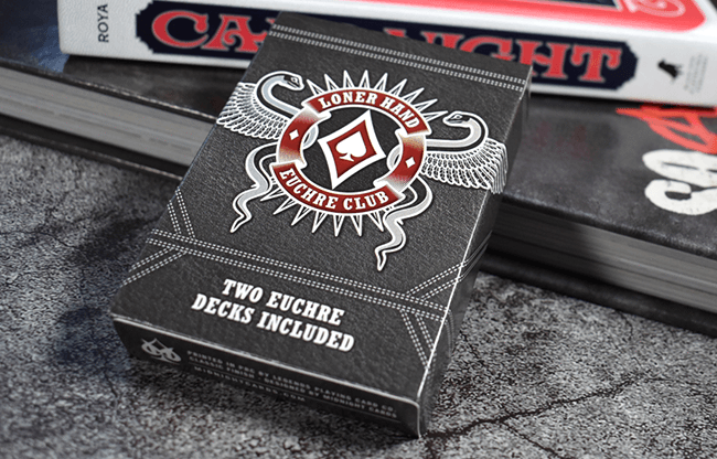 Euchre Loner Hand Playing Cards by Midnight Cards