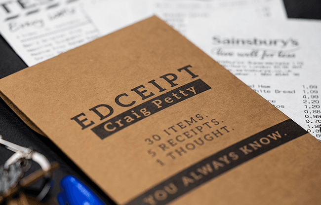 EDCeipt by Craig Petty - UK VERSION (Gimmicks and Online Instructions) - Trick