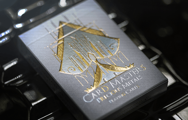 Card Masters Precious Metal Foil (White) Playing Cards by Handlordz