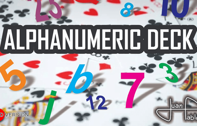 ALPHANUMERIC DECK RED by Juan Pablo - Trick