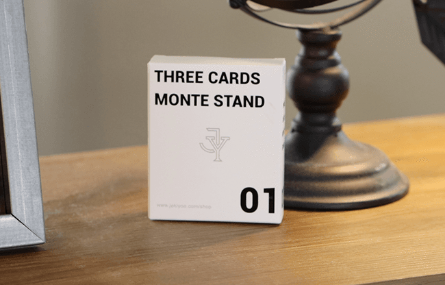 Three Cards Monte Stand RED (Gimmicks and Online Instruction) by Jeki Yoo - Trick