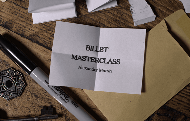 Billet Masterclass (Online Instructions plus Materials) by Alexander Marsh and The 1914 - Trick