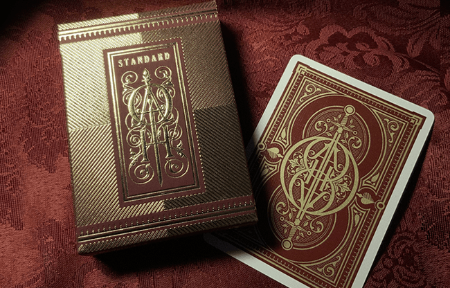 Oath Standard (Burgundy) Playing Cards by Lotrek