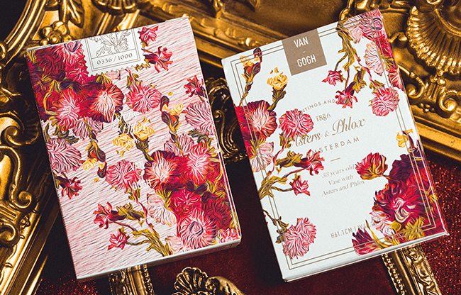Van Gogh Asters & Phlox (Numbered- Seal)  Playing Cards