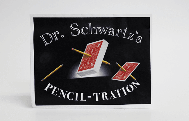 Dr. Schwartz's Pencil-Tration (Gimmicks and Online Instructions) by Martin Schwartz - Trick (Deck color may vary)