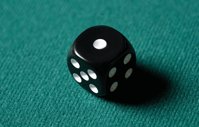 REPLACEMENT DIE BLACK (GIMMICKED) FOR MENTAL DICE by Tony Anverdi - Trick