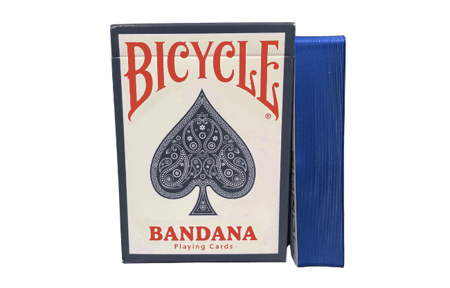 Gilded Bicycle Bandana (Blue) Playing Cards