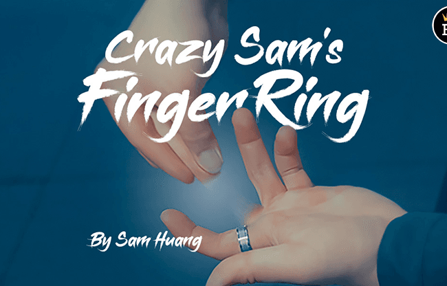 Hanson Chien Presents Crazy Sam's Finger Ring SILVER / LARGE (Gimmick and Online Instructions) by Sam Huang - Trick