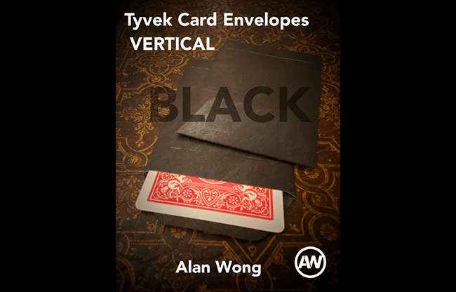 Tyvek VERTICAL Envelopes BLACK (10 pk.) by Alan Wong - Trick