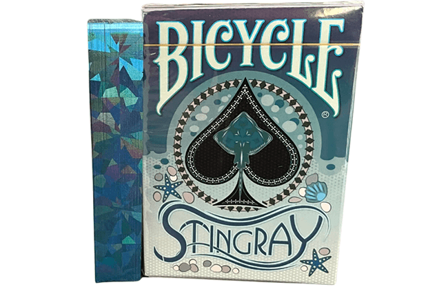 Gilded Bicycle Stingray (Teal) Playing Cards