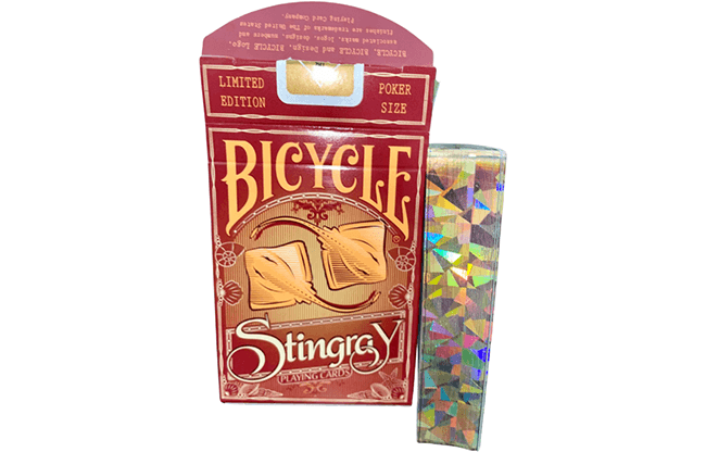 Gilded Bicycle Stingray (Orange) Playing Cards