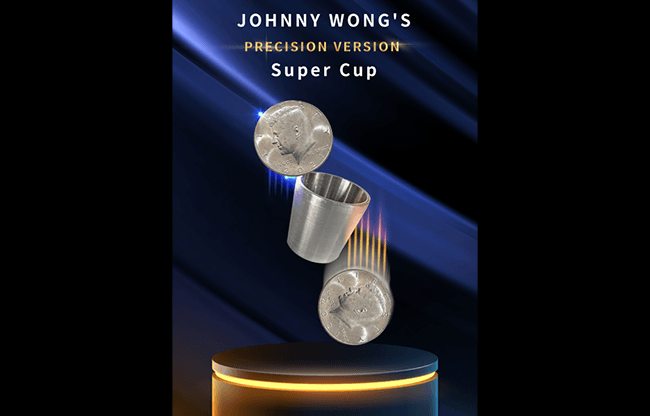 Super Cup PERCISION (Half Dollar) by Johnny Wong (Gimmick and Online Instructions) - Trick