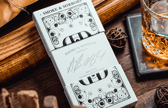 Smoke & Mirror (Smoke-White) Deluxe Limited Edition Playing Cards by Dan & Dave