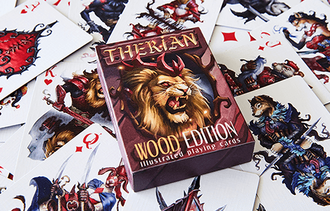 Therian (Wood) Playing Cards