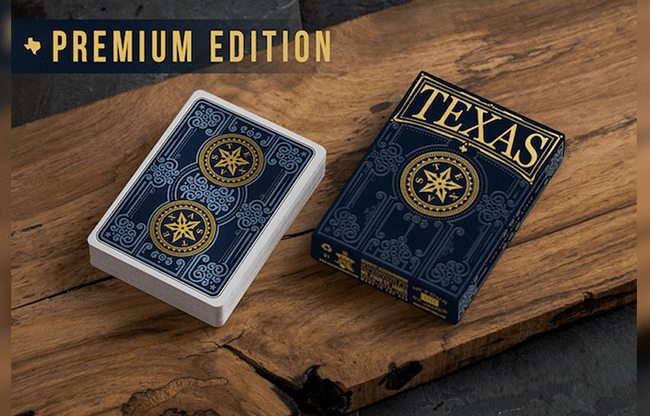 No. 4 St. James Luxury Texas Playing Cards (Blue)