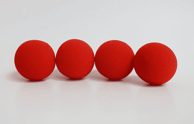 2 inch PRO Sponge Ball (Red) Bag of 4 from Magic by Gosh