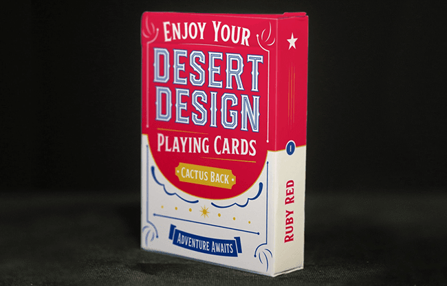 Desert Design (Ruby Red) Playing Cards