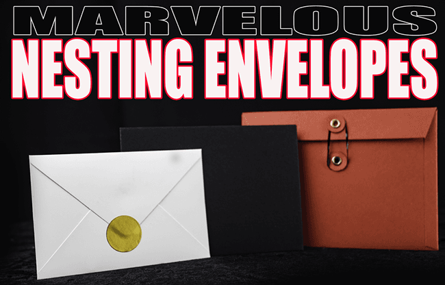 Marvelous Nesting Envelopes (Gimmicks and Online Instructions) by Matthew Wright - Trick