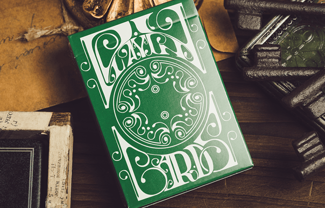 Smoke & Mirrors V9 (Green Edition) Playing Cards by Dan & Dave