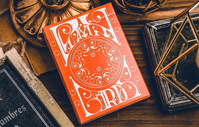 Smoke & Mirrors V9 (Orange Edition) Playing Cards by Dan & Dave