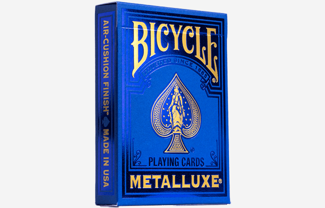 Bicycle Metalluxe Blue Playing Cards by US Playing Card Co.