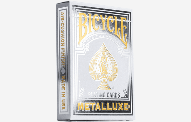 Bicycle Metalluxe Silver Playing Cards by US Playing Card Co.