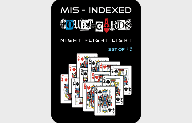 Mis-Indexed Court Cards (LIGHT) - Pack of 12 by Steve Dela - Trick