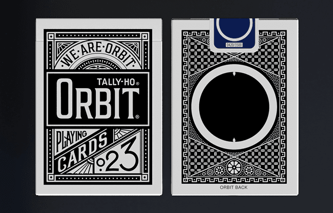 Orbit Tally Ho Circle Back (Black) Playing Cards