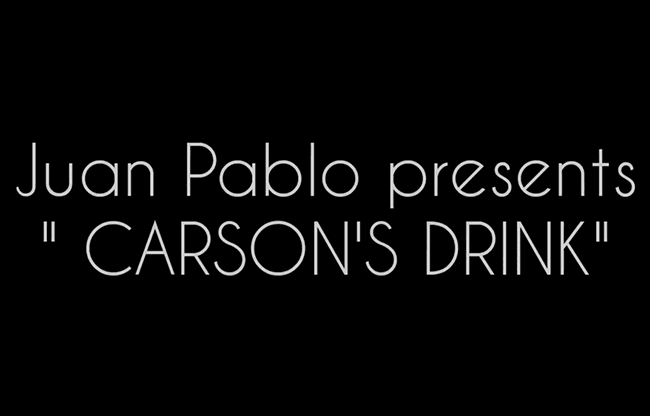 CARSON'S DRINK (Gimmicks and Online Instructions) by Juan Pablo - Trick