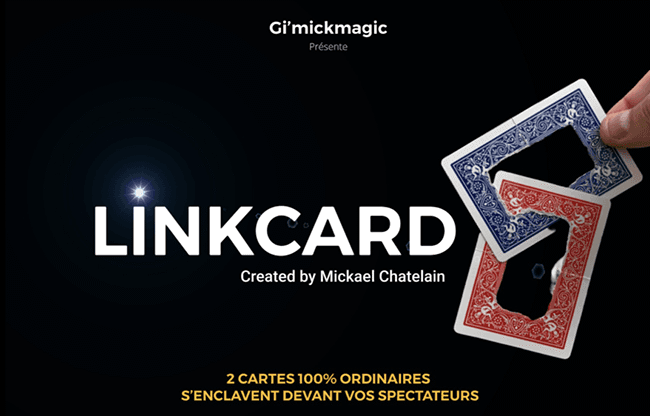 LinkCard BLUE (Gimmicks and Online Insruction) by Mickaël Chatelain - Trick