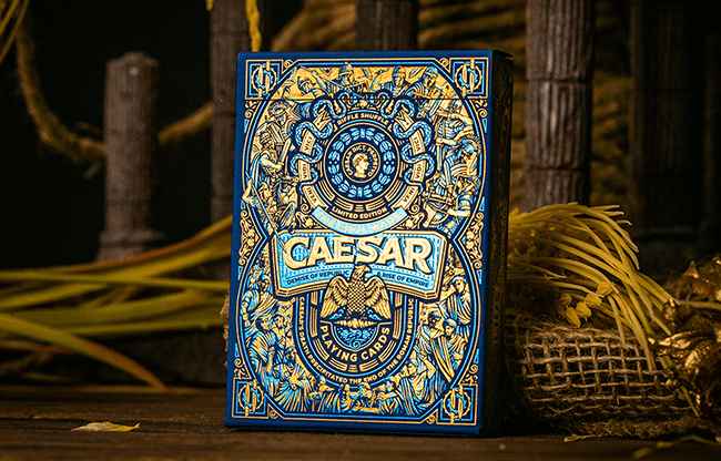 Caesar (Blue) Playing Cards by Riffle Shuffle