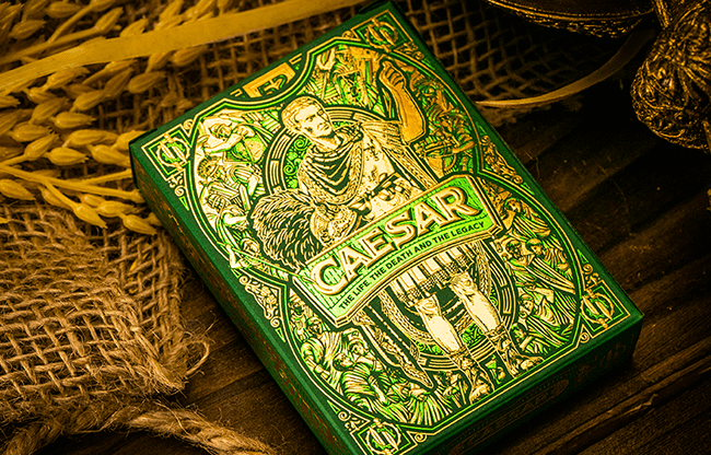 Caesar (Green) Playing Cards by Riffle Shuffle