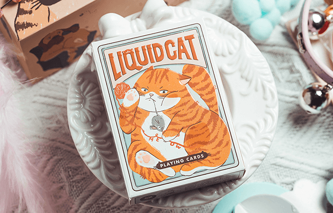 Liquid Cat Playing Cards by 808 Magic and Bacon Playing Card
