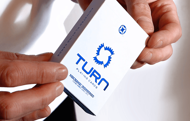 TURN (Blue) Playing Cards by Mechanic Industries - Trick