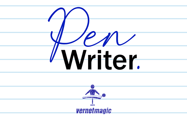 PEN WRITER Red (Gimmicks and Online Instructions) by Vernet Magic - Trick