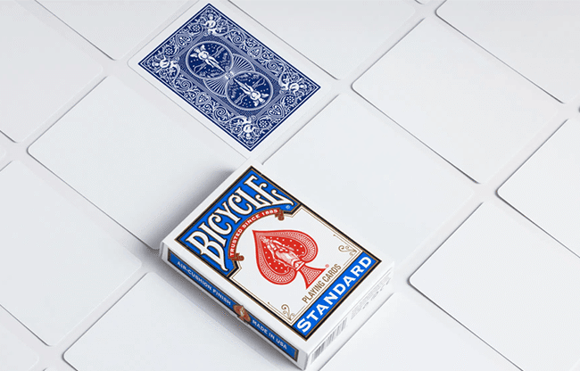 Magnetic Card - Bicycle Cards (2 Per Package) Blank Face Blue by Chazpro - Trick