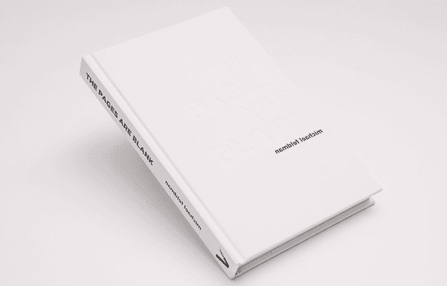 The Pages Are Blank by Michael Feldman - Book
