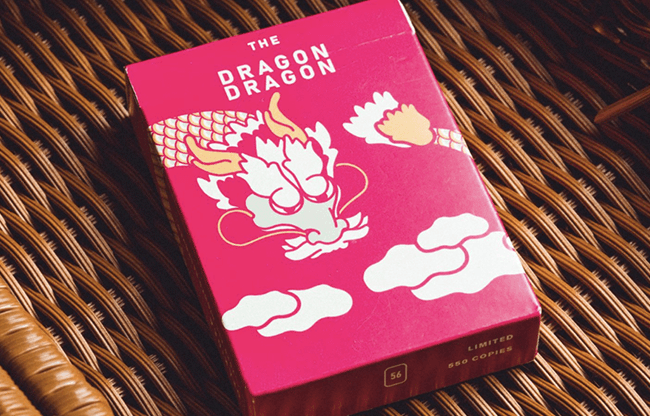 The Dragon (Pink Gilded) Playing Cards