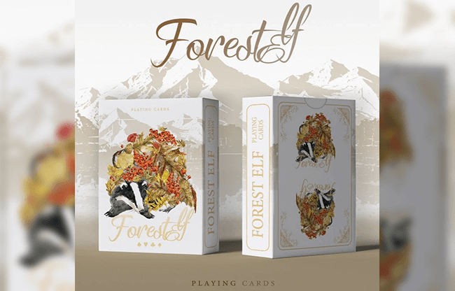 Forest elf Badger Playing Cards