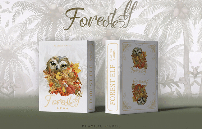 Forest elf Owl Playing Cards