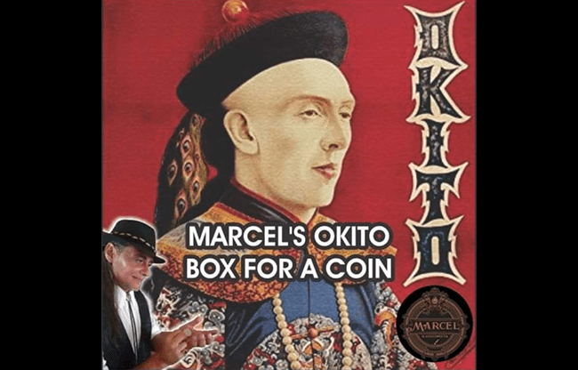 Marcel's Okito Box DOLLAR SIZE (Gimmicks and Online Instructions) by Marcelo Manni - Trick